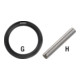 HAZET Verbindungsstift 850S-H414 Vierkant hohl 6,3 mm (1/4 Zoll) Durchmesser 1,5 x 10-1