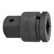 HAZET Vergrotingsstuk 1007S-2 ∙ Vierkant hol 20 mm (3/4 inch) ∙ Vierkant massief 25 mm (1 inch)