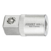 HAZET Vergrotingsstuk 858-1 ∙ Vierkant hol 6,3 mm (1/4 inch) ∙ Vierkant massief 10 mm (3/8 inch)