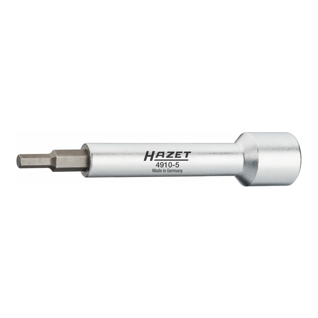 HAZET Verlängerung 4910-5 Vierkant hohl 12,5 mm (1/2 Zoll) Innen-Sechskant Profil 5