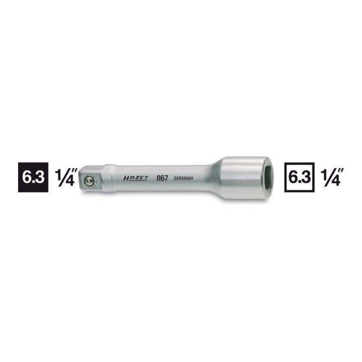 HAZET Verlängerung 867-2 Vierkant hohl 6,3 mm (1/4 Zoll) Vierkant massiv 6,3 mm (1/4 Zoll)