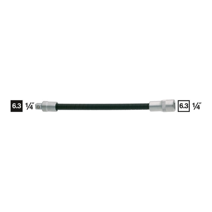 HAZET Verlängerung, flexibel 870 Vierkant hohl 6,3 mm (1/4 Zoll) Vierkant massiv 6,3 mm (1/4 Zoll)