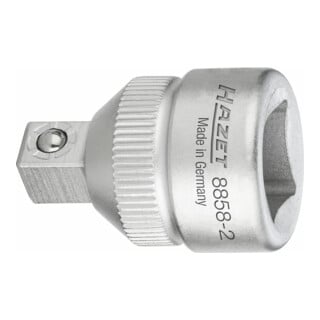 HAZET-verloopstuk 8858-2 vierkant hol 10 mm (3/8 inch) vierkant massief 6,3 mm (1/4 inch)