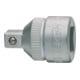 HAZET-verloopstuk 8858-2 vierkant hol 10 mm (3/8 inch) vierkant massief 6,3 mm (1/4 inch)