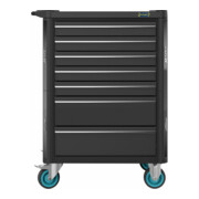 HAZET Werkplaatswagen Assistent 179N-7-RAL9005 Laden plat: 5 x 77 x 522 x 398 mm Laden hoog: 2 x 162 x 522 x 398 mm-2