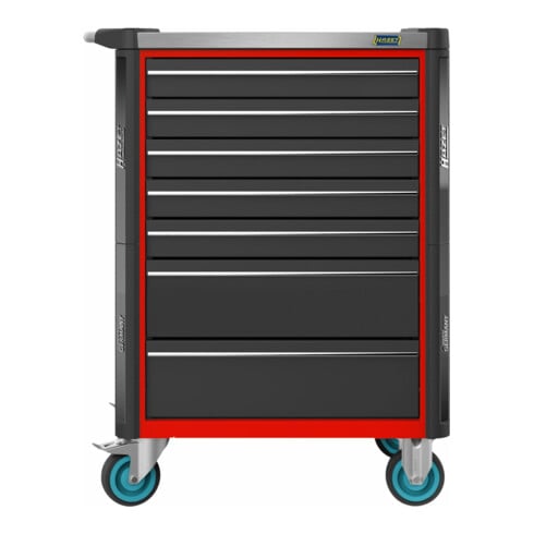 HAZET Werkplaatswagen Assistent 179NX-7-RAL3020 Laden plat: 5 x 77 x 522 x 398 mm Laden hoog: 2 x 162 x 522 x 398 mm