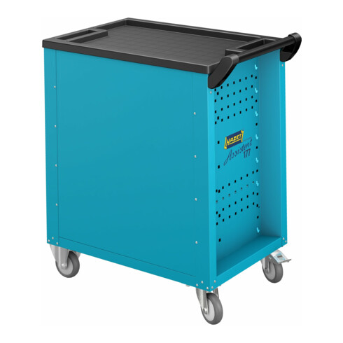 HAZET Werkstattwagen Assistent 176N-7, einzeln 176N-7, L x B x H: 780 mm x 500 mm x 1018 mm, Schubladen, flach: 5× 81 x 522 x 348 mm, Schubladen, hoch: 2× 166 x 522 x 348 mm