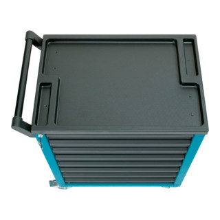 HAZET Werkstattwagen Assistent 177-7 Schubladen flach: 6 x 80 x 527 x 348 mm Schubladen hoch: 1 x 165 x 527 x 348 mm