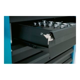 HAZET Werkstattwagen Assistent 177-7 Schubladen flach: 6 x 80 x 527 x 348 mm Schubladen hoch: 1 x 165 x 527 x 348 mm