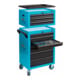 HAZET Werkstattwagen Assistent 178N-10 Schubladen flach: 8 x 80 x 527 x 348 mm Schubladen hoch: 2 x 165 x 527 x 348 mm