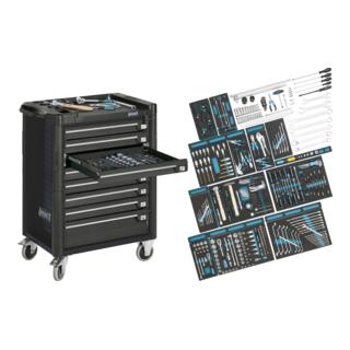 HAZET Werkstattwagen Assistent 179-8-RAL7021 mit 300teiligem Audi Sortiment