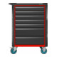 HAZET Werkstattwagen Assistent 179N-7-RAL3020 Schubladen flach: 5 x 77 x 522 x 398 mm Schubladen hoch: 2 x 162 x 522 x 398 mm-2