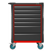 HAZET Werkstattwagen Assistent 179N-7-RAL3020 Schubladen flach: 5 x 77 x 522 x 398 mm Schubladen hoch: 2 x 162 x 522 x 398 mm-2