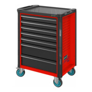 HAZET Werkstattwagen Assistent 179N-7-RAL3020 Schubladen flach: 5 x 77 x 522 x 398 mm Schubladen hoch: 2 x 162 x 522 x 398 mm-4