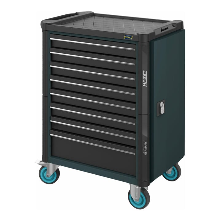 HAZET Werkstattwagen Assistent 179NT-8-RAL7016 Schubladen flach: 7 x 77 x 522 x 398 mm Schubladen hoch: 1 x 162 x 522 x 398 mm
