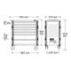 HAZET Werkstattwagen Assistent 179NXL-8-VW/243 Schubladen flach: 7 x 77 x 696 x 398 mm Schubladen hoch: 1 x 162 x 696 x 398 mm Anzahl Werkzeuge: 243-3