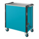 HAZET Werkstattwagen Assistent 179NXL, Sortiment 179NXL-7/382, 382-teilig, Schubladen, flach: 5× 81 x 696 x 398 mm, Schubladen, hoch: 2× 166 x 696 x 398 mm-4