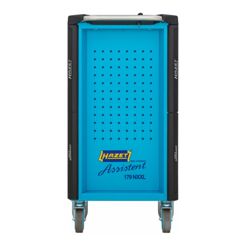 HAZET Werkstattwagen Assistent 179NXXL-7/342 Schubladen, flach: 5 x 81 x 870 x 398 mm Schubladen, hoch: 2 x 166 x 870 x 398 mm Anzahl Werkzeuge: 342
