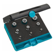 HAZET Werkzeug-Satz TX 1557/9 Vierkant hohl 6,3 mm (1/4 Zoll), Vierkant hohl 10 mm (3/8 Zoll), Vierkant hohl 12,5 mm (1/2 Zoll) Außen TX Profil Anzahl Werkzeuge: 9