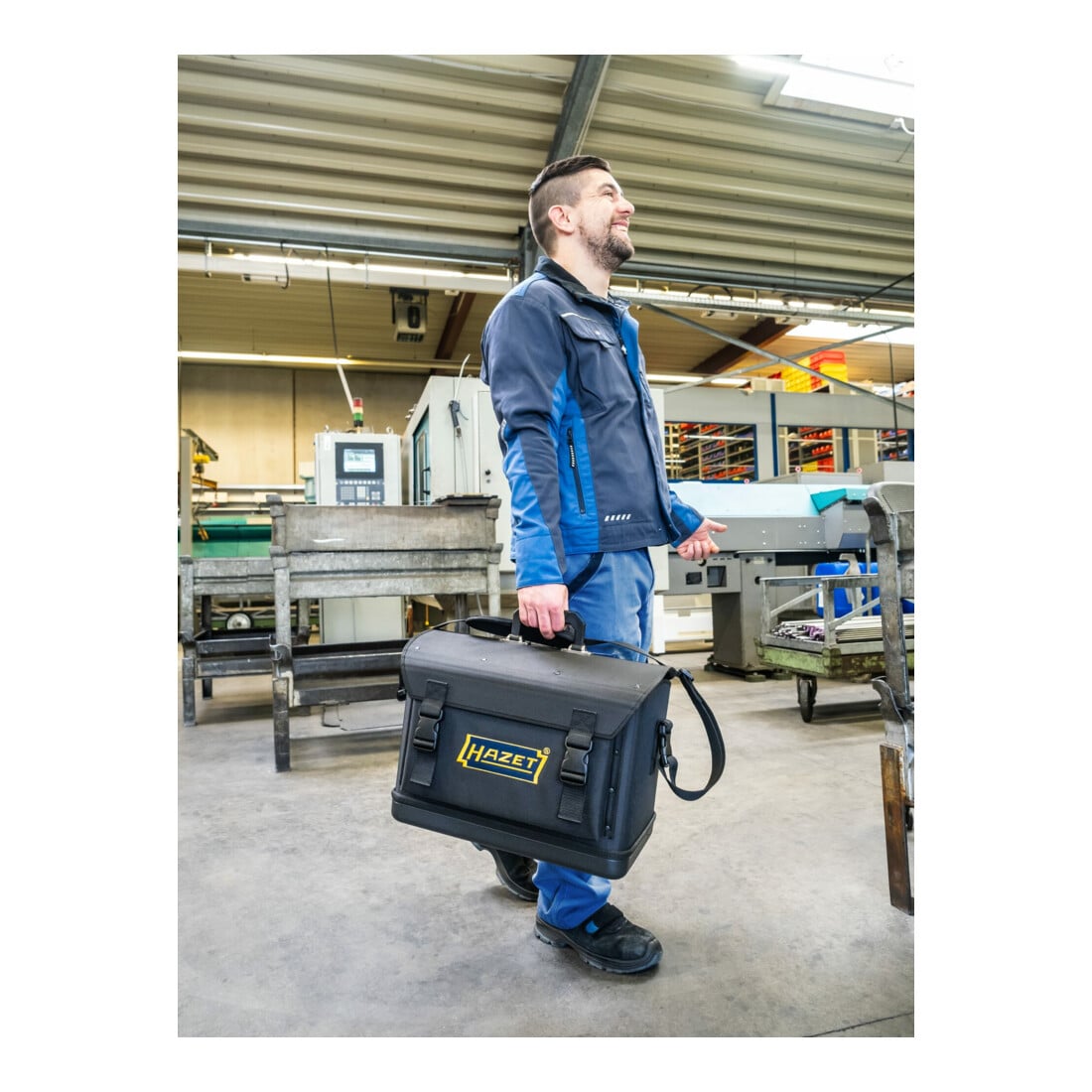 HAZET Werkzeugtasche, klein, leer 191T-1L, L x B x H: 430 mm x 285 mm x 190 mm