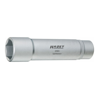 HAZET Wiellager-gereedschap 2583 ∙ Vierkant hol 12,5 mm (1/2 inch) ∙ Buiten-zeskant-profiel ∙ 27 mm