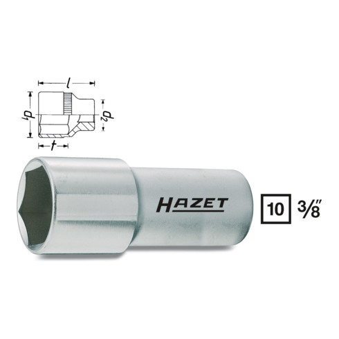 HAZET Zündkerzen Stecknuss 3/8" Sechskant