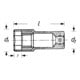 HAZET Zündkerzen-Steckschlüssel-Einsatz 880MGT-18 Vierkant hohl 10 mm (3/8 Zoll) Außen-Sechskant Profil 18-5
