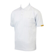 HB TEMPEX ESD herenpoloshirt CONDUCTEX Cotton Knit, wit, Maat: 2XL