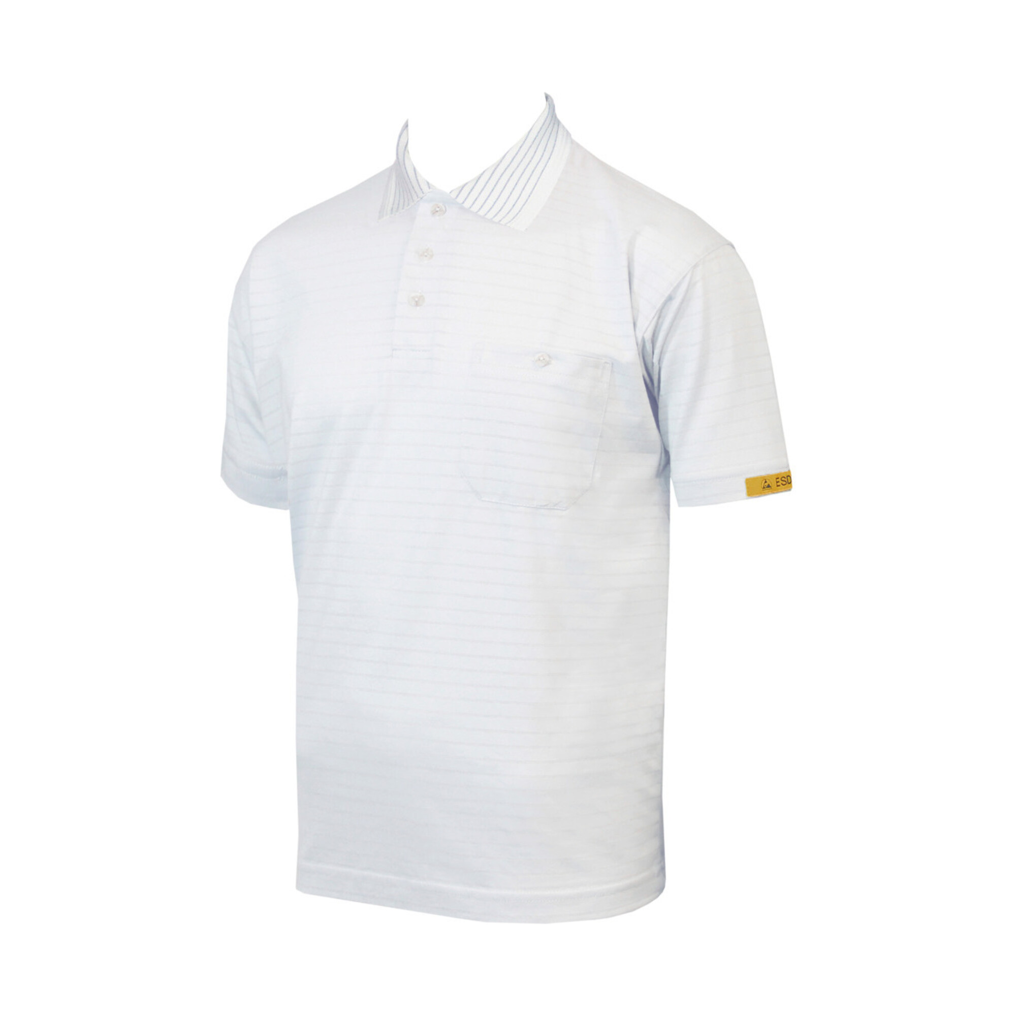 HB Tempex ESD Herren Polo-Shirt Conductex Cotton Knit, weiß, Größe: 2XL