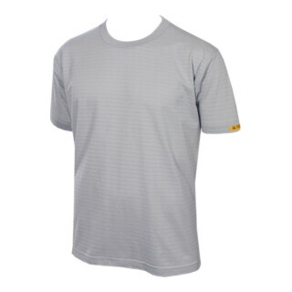 HB Tempex ESD T-Shirt Conductex Cotton Knit, silbergrau, Größe: XL