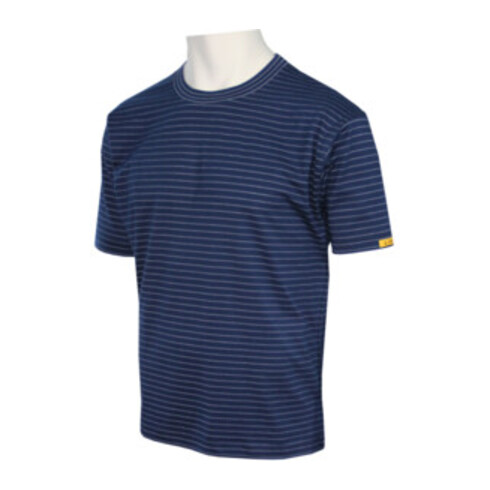 HB Tempex ESD T-Shirt Conductex Maglia in cotone, blu navy, Taglia: XL