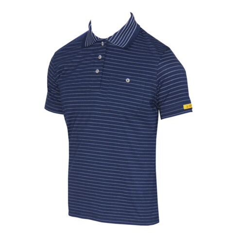 HB Tempex Polo dame ESD CONDUCTEX Cotton Knit, navy, Taille: L