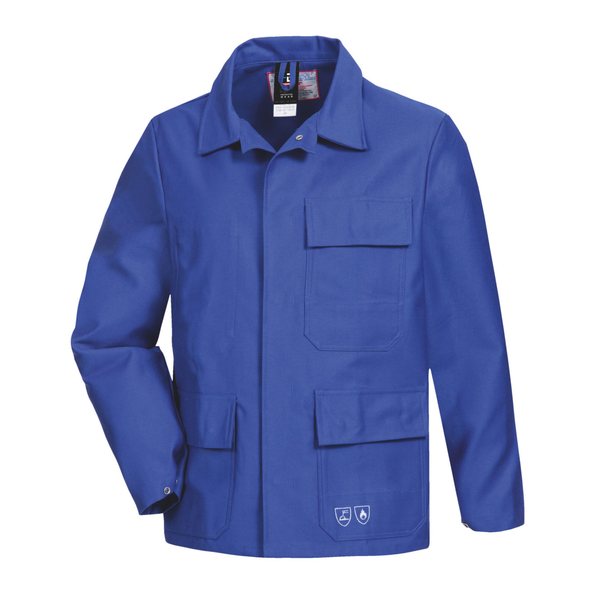 HB Tempex Schweißerschutz-Jacke PROBAN, royalblau, Konfektionsgröße 98