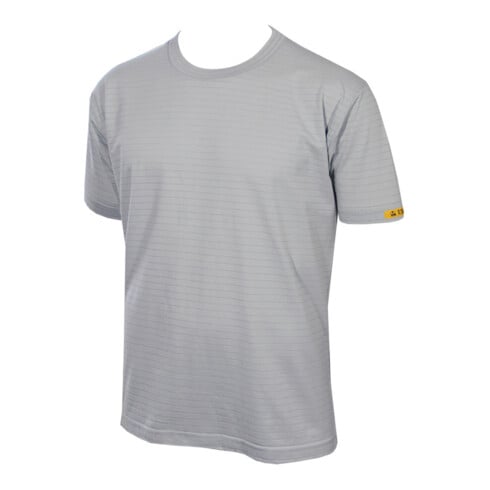 HB TEMPEX T-shirt ESD CONDUCTEX Cotton Knit, grigio argento, tg.2XL