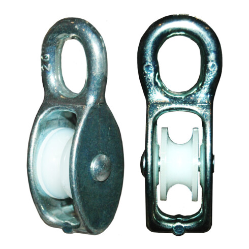 HBS BETZ, Poulie à mouflage 4981, Roue, Diamètre 50 mm, Largeur roue 16,5 mm, Palier lisse polyamide