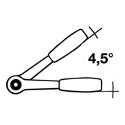 Hebelumsch.kn.411 A RA Quergr.1/4 Zoll Z.80 L.110mm leg.WS WERA-5