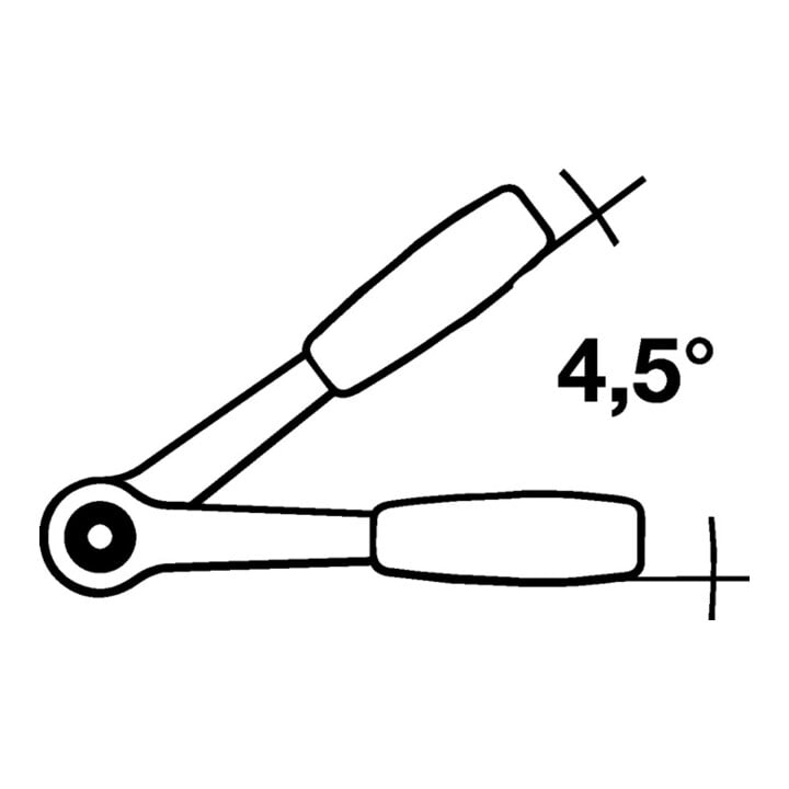 Hebelumsch.kn.411 A RA Quergr.1/4 Zoll Z.80 L.110mm leg.WS WERA