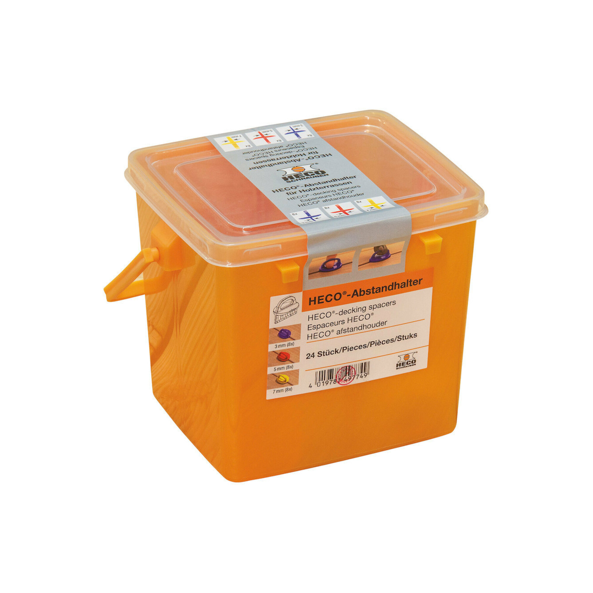 HECO Abstandhalter 3-5-7mm a 24 Stück