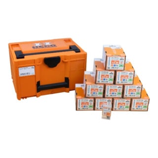 HECO Aktionskoffer "Fassade 1", HT-plus Fassadenschraube A2 4,5 x 50, Langbits HD-20 70mm, in Systainer3 M237
