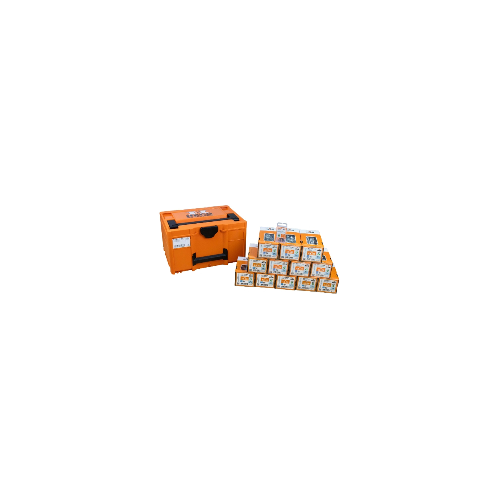 HECO Aktionskoffer "HT-plus Ø 4,5 mm, HD-25", HT-plus Senkkopfschraubensortiment, Ø4,5mm, HECO-Drive HD-25, 2.400 Schrauben, in Systainer3 M237