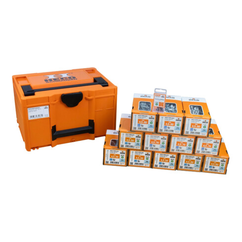 HECO Aktionskoffer "HT-plus Ø 4,5 mm, HD-25", HT-plus Senkkopfschraubensortiment, Ø4,5mm, HECO-Drive HD-25, 2.400 Schrauben, in Systainer3 M237