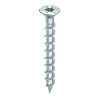Heco Beschlagschraube TOPIX-plus 4,5 x 40, Senkkopf, HECO-Drive, Variables Vollgewinde, verzinkt blau, A3K
