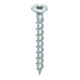 Heco Beschlagschraube TOPIX-plus 4,5 x 40, Senkkopf, HECO-Drive, Variables Vollgewinde, verzinkt blau, A3K-1