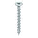 Heco Beschlagschraube TOPIX-plus 4,5 x 40, Senkkopf, HECO-Drive, Variables Vollgewinde, verzinkt blau, A3K-1