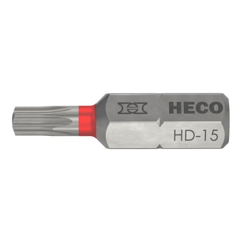 HECO Bits, HECO-Drive, HD-15, Farbring: rot, im Blister