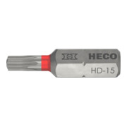 HECO Bits, HECO-Drive, HD-15, Farbring: rot, im Blister