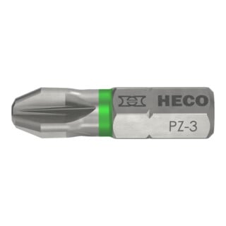 HECO Bits, Pozi-Drive, PZD-3, Farbring: grün, im Blister