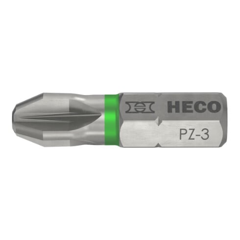HECO Bits, Pozi-Drive, PZD-3, Farbring: grün, im Blister