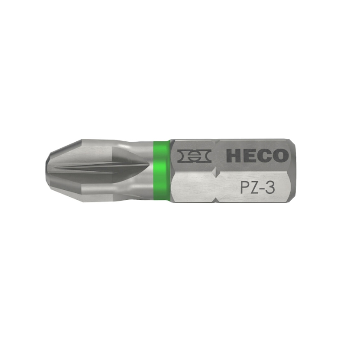 HECO Bits, Pozi-Drive, PZD-3, Farbring: grün, im Blister