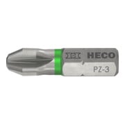 HECO Bits, Pozi-Drive, PZD-3, Farbring: grün, im Blister-3